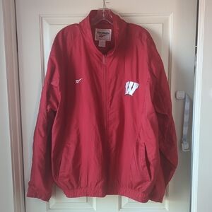 Vintage Reebok Wisconsin Badgers Lightweight Jacket